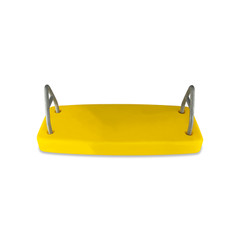 SWING SET STUFF INC. COMMERCIAL ROTOMOLDED FLAT SEAT YELLOW attachment fun 0128