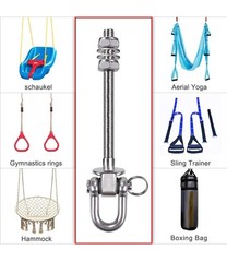 Seleware Set of 6 Swing Hanger, Swing Bolts M10 x 9.3″Stainless Steel Heavy Duty