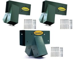 Easy 1-2-3 A-Frame 2 Brackets for Swing Set with All Mounting Hardware, Green |