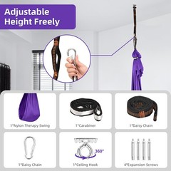 Sensory Joy Swing for , Elastic and Soft Fabric Therapy Swing for Autism, ADH…