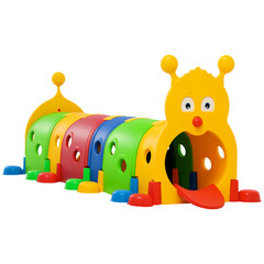 Kids Caterpillar Tunnel Climb-N-Crawl Play, 106.75″ x 39.75″ x 41.25″