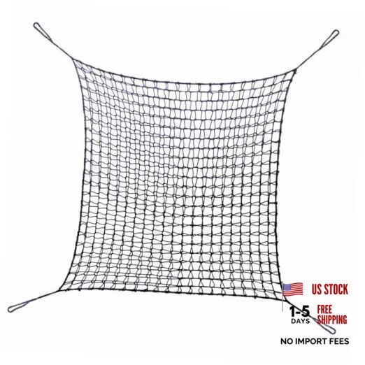 Climbing Cargo Net for Kids – Double Layers Heavy Duty 3.2 x 9.8 ft Black