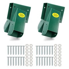 A-Frame Swing Set Brackets with Mounting Hardware – Durable Green Outdoor Kit