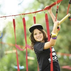 Ninja Climbers 4’x7′ Heavy Duty Cargo Net Slackline Obstacle Course Kid Playset