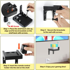 Wall-Mounted Shelf for Nex Playground Console and Remote – Easy Assembly