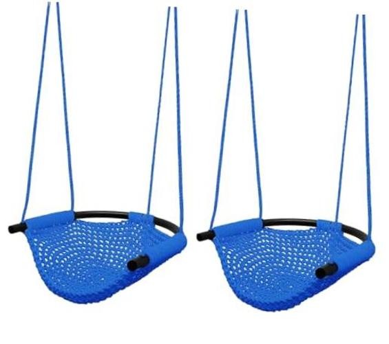 Kids Swing Seat, Heavy Duty Rope Play Secure Children Swing Set, 2 Pack Blue
