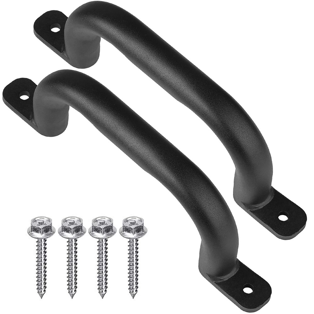 Purife 10″ Black Playground Safety Handles 2 Pack, Metal Swing Set Handles, C…