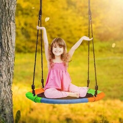 Eco-Friendly 24″ Swing Seat with Heavy-Duty Ropes – Perfect for Kids & Adults