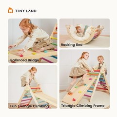 Tiny Land 7-in-1 Foldable Pikler Triangle Climbing Toys DAMAGED PACKAGING