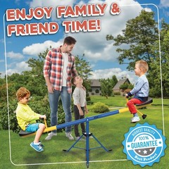 Swivel Teeter Totter for Toddlers 2-5, 360° Seesaw Expands for Kids 4-10, Outdoo