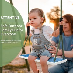 Heavy Duty Swing Seat Non-Slip with Tree Rope Adjustable Swing Set Accessorie…