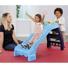2-in-1 Outdoor-Indoor Wet or Dry Slide with Easy Storage, Blue, Ages 2 to 6