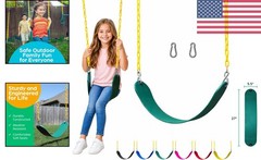 Green Swing for Outdoor Swing Set – Easy Installation & Safe for Kids