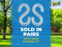 SWING SET STUFF 5/16 X 4 ZINC LARGE S-HOOK (PAIR) hardware chain connectors 0193
