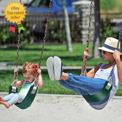 Swing Seat with Metal Triangle Ring 30.4 X 5.9 Inch, Heavy Duty Swing Set Replac