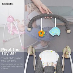 Baby Electric Swing,Soothing Portable Swing with Intelligent Music Vibration …