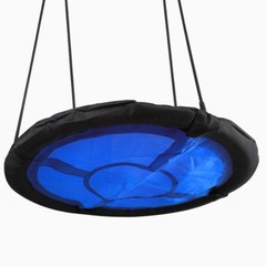 USED 40″ Kids Round PE Rope Tire Saucer Oxford Tree Web Net Swing Nest, 440lbs,