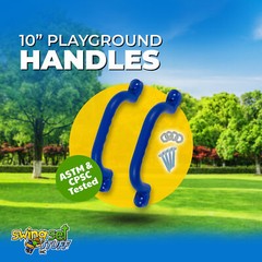 SWING SET STUFF 10″ PLAYGROUND HANDLES BLUE (PAIR) accessories hand grips 0010