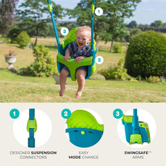 Toys Baby Swing – Comfy Toddler Swing Seat, Kids Outdoor Toys, Quadpod Adjustabl