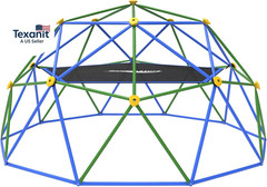 10FT Climbing Dome with Hammock, Outdoor Jungle Gym for Kids, Geometric Dome Cli