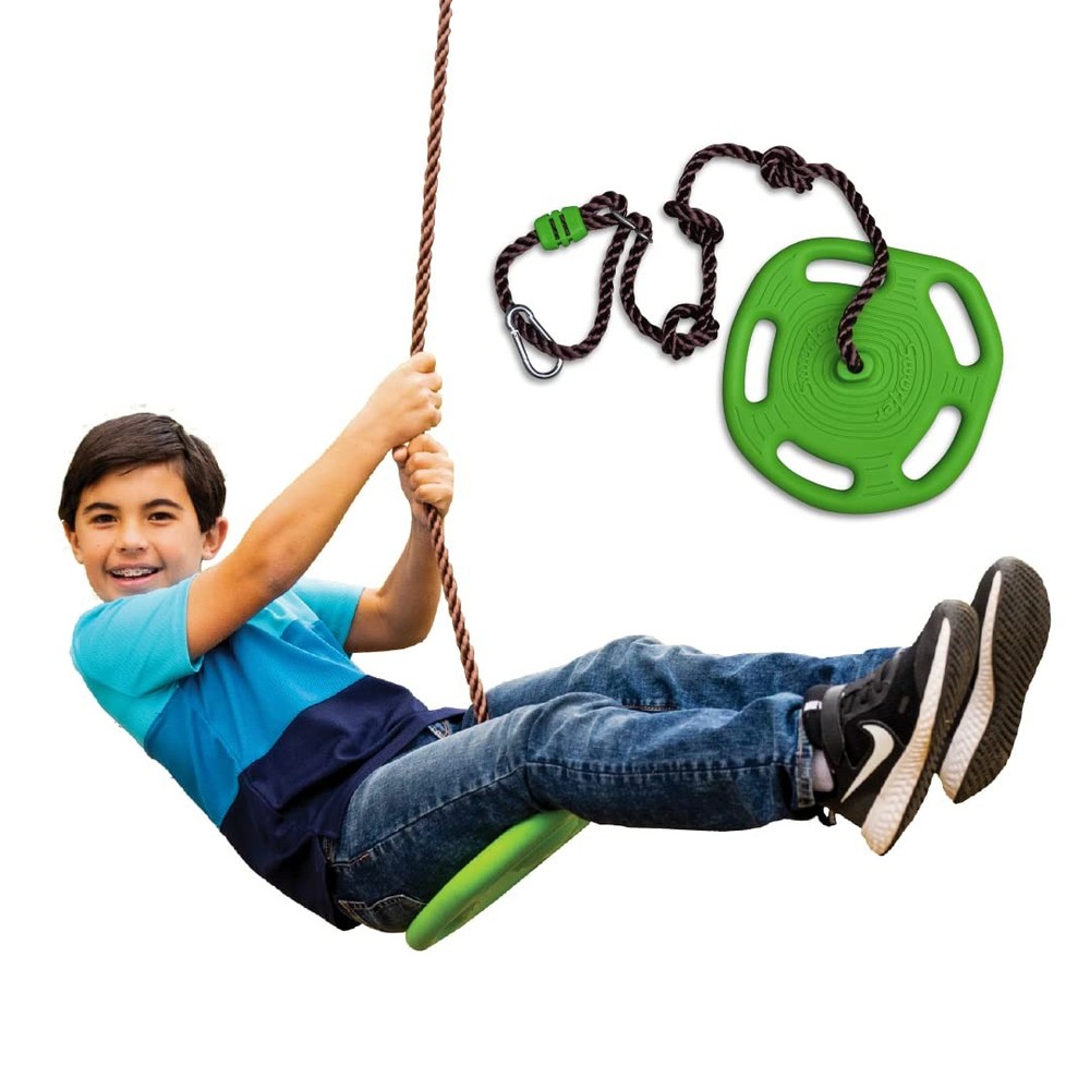 Swurfer Disc Tree Swing – Swing Sets for Backyard, Outdoor Swing Playset,