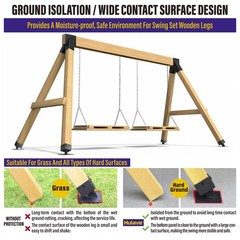 201 Stainless Steel Swing Anchor Leveling Kit Swing Set Leveling Base Bracket