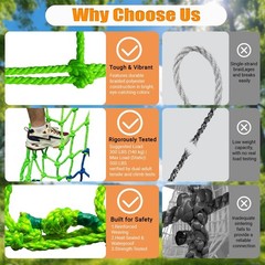 Multi-Colored Climbing Net for Kids – 750 lbs Capacity, 3ft x 6ft, Outdoor Fun!