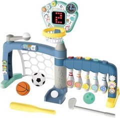 NEW Toddler 5-in-1 Sports Activity Center Pink Sports Set