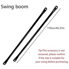 Garden Swing Hanging Rod, Swing seat Load-Bearing Hanging arm, Round Metal Ro…
