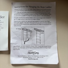 Hearthstone Sturdy Rope Ladder – New Unopened Package Ages 4+ Up To 125 Lbs