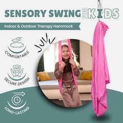Sensory Swing for Kids and Adults. Indoor and Outdoor Therapy – or Blue Pink