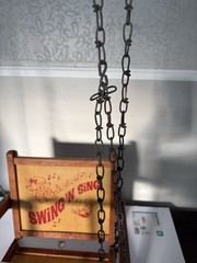Vintage Swing N Sing Childs Outdoor Folding Wooden Swing