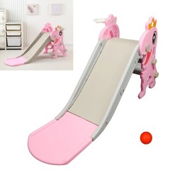 Indoor Slide for Age 1 To 8 Dinosaur Shape Non Slip Stairs Kids Slide