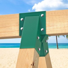 A-Frame Middle Swing Set Brackets, Heavy Duty Steel Hardware with Mounting ,