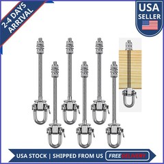 6 Pack M10 Heavy Duty Swing Hangers Stainless Steel 1800lb Capacity for Hammocks