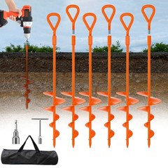 6 Pack 18″ Ground Anchors Heavy Duty Screw-In Earth Anchor w/ T-Handle _SALE OFF