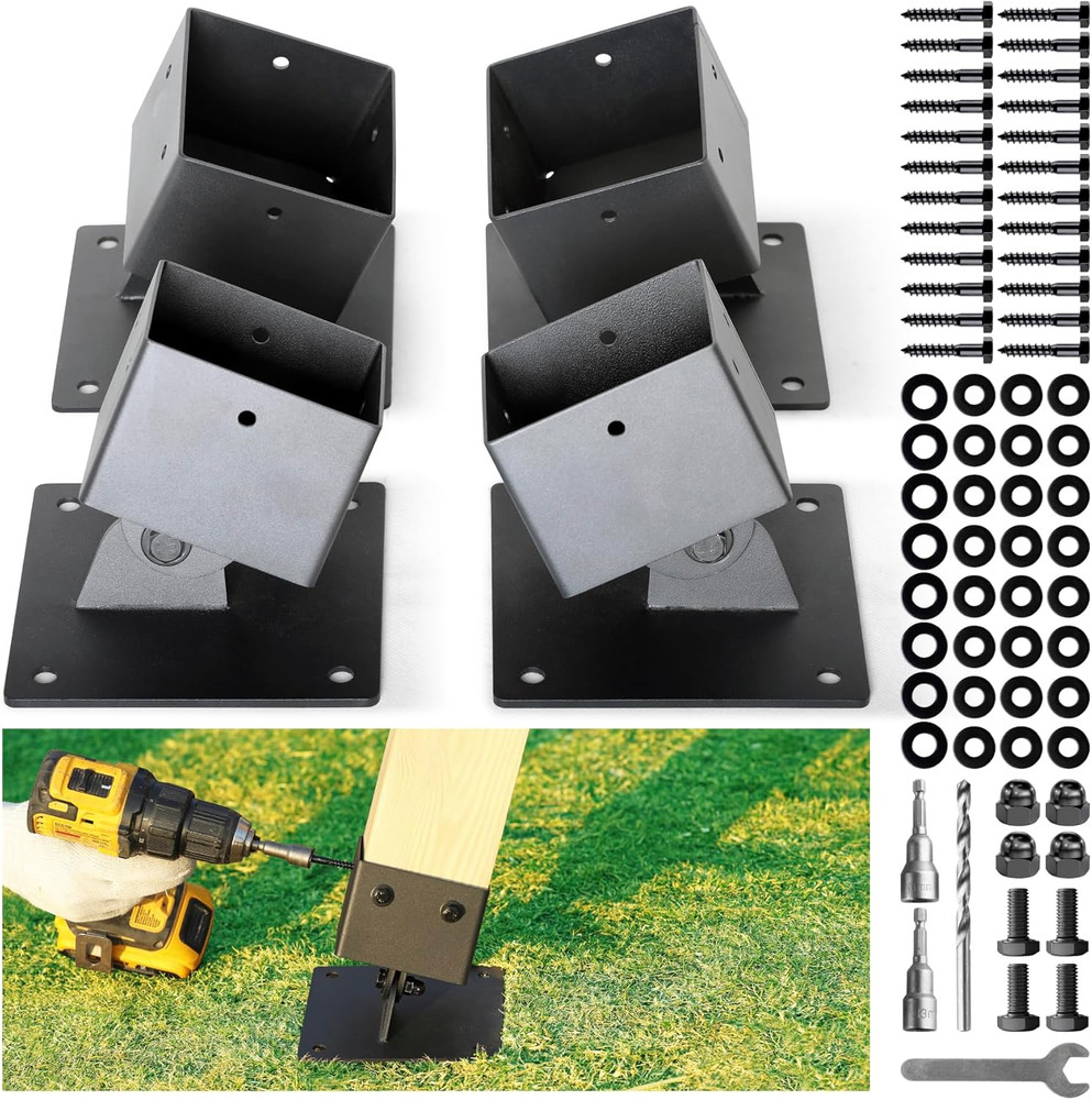 201 Stainless Steel Swing Set Anchor Leveling Kit, Swing Set Leveling Base Brack