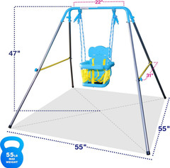 Sportspower FNS-004 My 1st Toddler Swing – Heavy-Duty Baby Indoor/Outdoor Swing