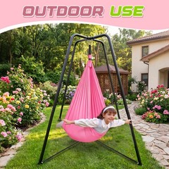 Sensory Swing Stand Frame with Pod Chair and Swings Set Kid Heavy Duty Metal …