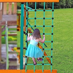 Climbing Cargo Net 30″ x 139″ Outdoor Climbing Net for Kids Green – 30″ X 139″