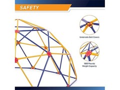 EASY OUTDOOR Space Dome Climber Yellow Blue Red 46.00 x 91.00 x 91.00″