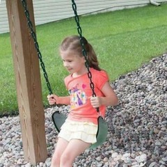 BLUE Playground Swing Set Seat Belt Vinyl Coated Zinc Chain, Seat Hanger