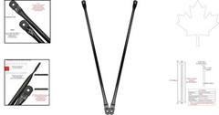 Weather-Resistant 31.5″ Hanging Swing Rods – Black Metal & Easy Installation