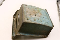 Vintage Metal Playground Swing Seat ~13x13x9″ Blue Valley Ind Mexico PA #1