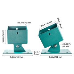 Uimoso Swing Set Brackets 4 Pack for Secure Installation on Uneven Surfaces