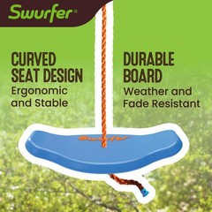 Swurfer Kids Tree Swing: Backyard Swingset. Durable, Weatherproof, Easy Install!