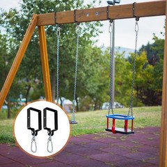 Dunzy 4 Pcs Metal Swing Set Accessories Includes Snap Hooks Brackets Attachme.