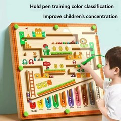 Junior Kids Magnetic Maze Puzzle Toy – Logic & Concentration Training 3 to 7 Y