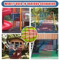 Climbing Cargo Net, Polyester Playground Climbing Net, Heavy Duty 4ft x 8ft