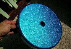 Custom Sparkling Blue Fiberglass Tree Swing Seat (Seat Only) 001FIB-12F